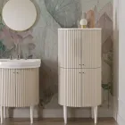 Kolumn med fyra dörrar med Cannetté-bearbetning Made in Italy - Godis Viadurini