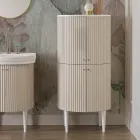 Kolumn med fyra dörrar med Cannetté-bearbetning Made in Italy - Godis Viadurini