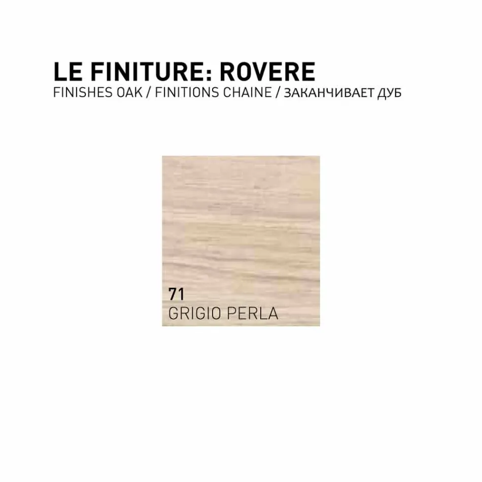 Gioia, 2 dörrvägg hängde badrumsskåp i ek, tillverkat i Italien Viadurini