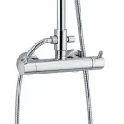 Duschpelare med termostatblandare i mässing tillverkad i Italien - Gallo Viadurini