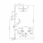 Duschpelare med Ultratunt duschhuvud av stål Made in Italy - Studio Viadurini