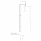 Trädgårdsduschpelare i förkromat rostfritt stål Tillverkad i Italien - Modeo Viadurini