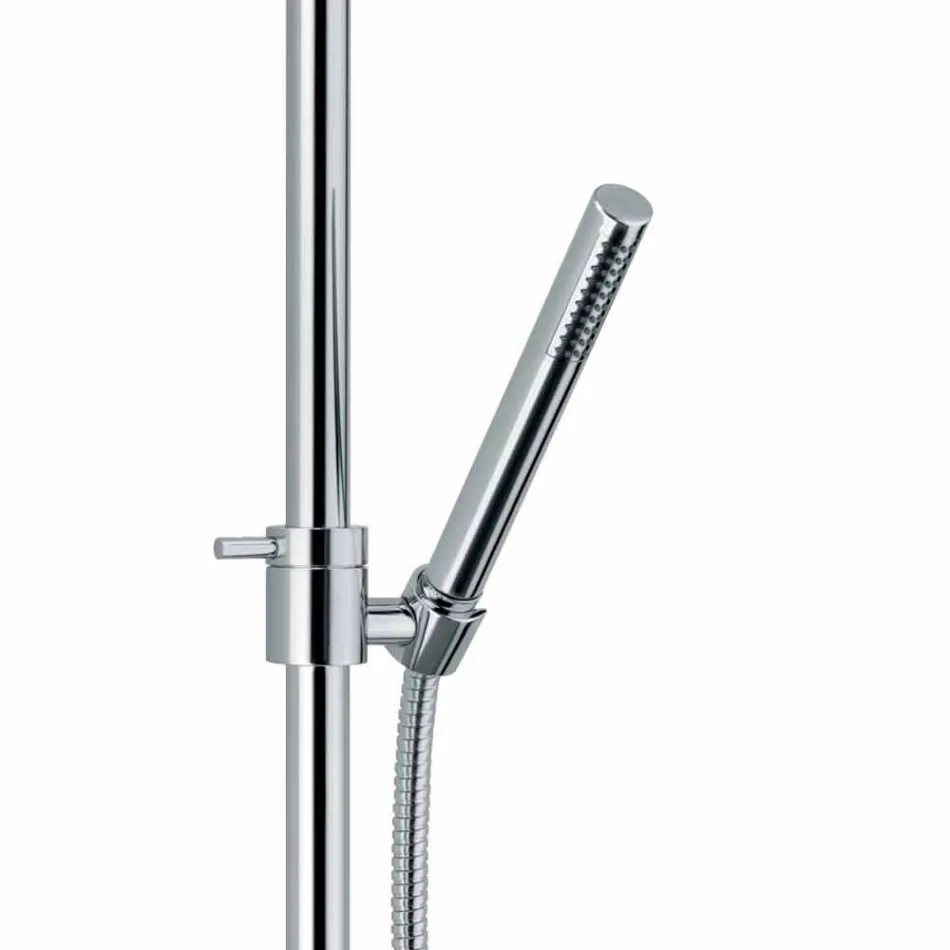 Lyxig duschpelare i mässing kromfinish Tillverkad i Italien - Gallo Viadurini