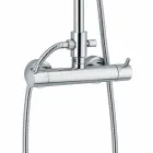 Lyxig duschpelare i mässing kromfinish Tillverkad i Italien - Gallo Viadurini