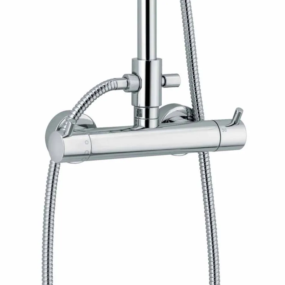 Lyxig duschpelare i mässing kromfinish Tillverkad i Italien - Gallo Viadurini