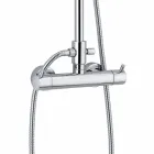 Lyxig duschpelare i mässing kromfinish Tillverkad i Italien - Gallo Viadurini