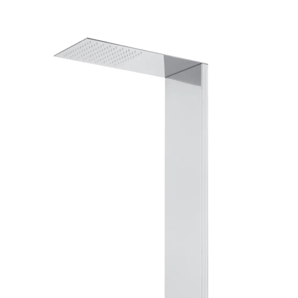 Duschpelare i stål med regnduschhuvud Tillverkad i Italien - Sailor Viadurini