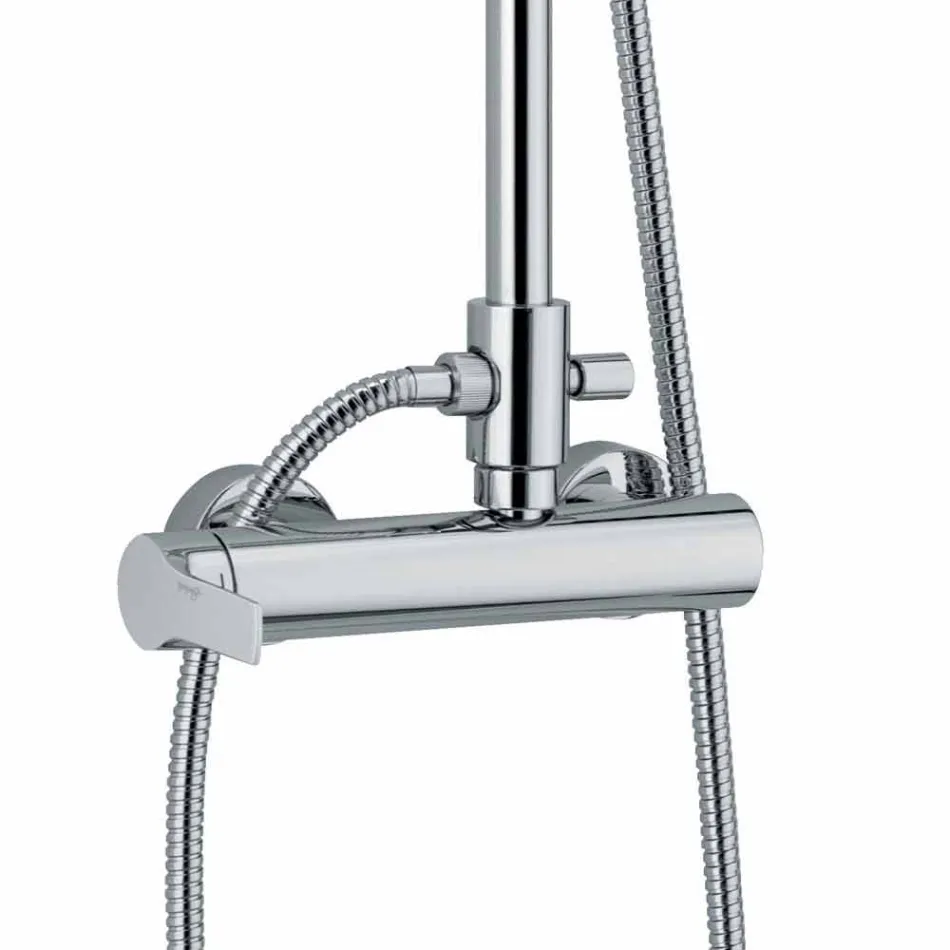 Duschpelare i mässing med duschmunstycke och ABS-dusch Tillverkad i Italien - Padula Viadurini