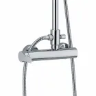 Duschpelare i mässing med duschmunstycke och ABS-dusch Tillverkad i Italien - Padula Viadurini