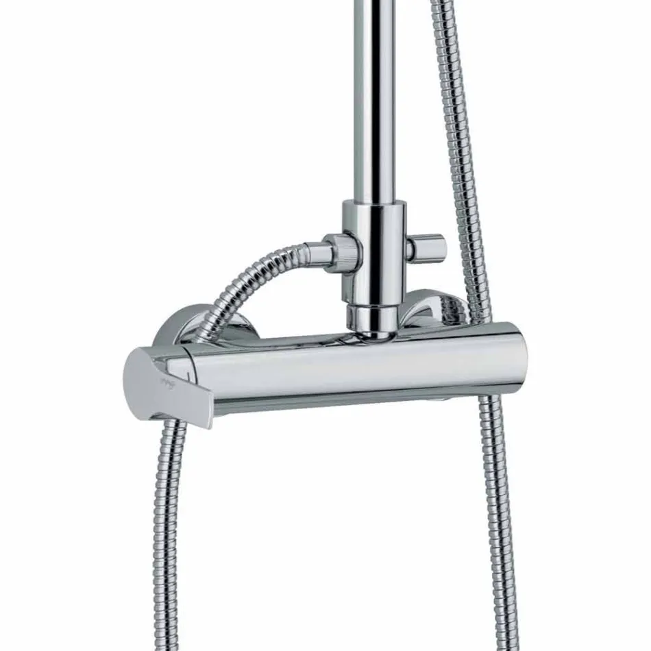 Duschpelare i mässing med duschmunstycke och ABS-dusch Tillverkad i Italien - Padula Viadurini