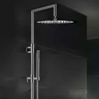 Mässingsduschpelare med rund ultratunn duschhuvud Tillverkad i Italien - Merio Viadurini