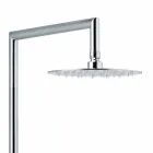 Duschpelare i förkromad mässing fyrkantig design tillverkad i Italien - Padula Viadurini