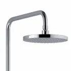 Teleskopisk och justerbar duschkolonn av mässing i krom Tillverkad i Italien - Naspo Viadurini