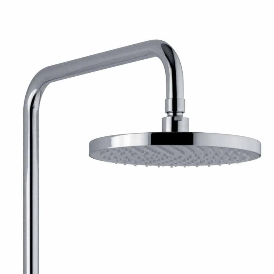 Teleskopisk och justerbar duschkolonn av mässing i krom Tillverkad i Italien - Naspo Viadurini