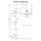 Mässingsduschpelare utan mixer Klassisk design tillverkad i Italien - Yunda Viadurini