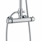 Modern duschpelare i mässingskromfinish Tillverkad i Italien - Gallo Viadurini