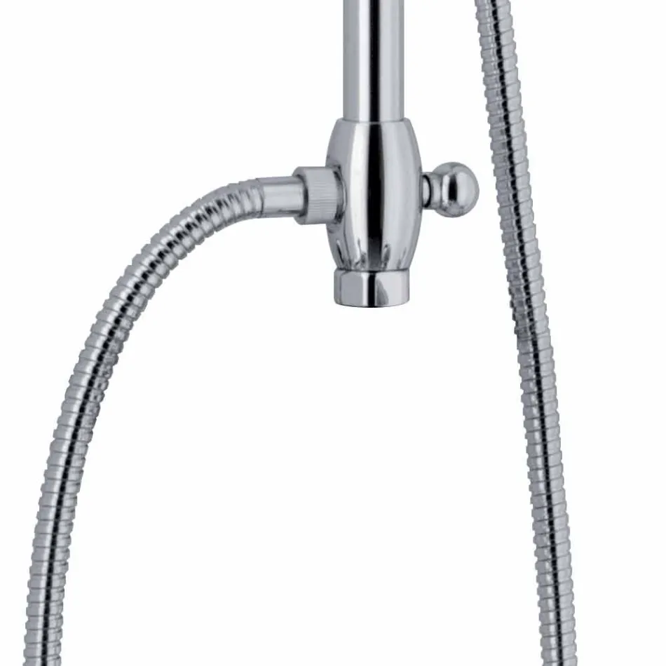 Teleskopisk duschpelare i mässing Klassisk design Tillverkad i Italien - Nesto Viadurini