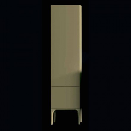 Amanda trä badrumsskåp med 2 dörrar, modern design, gjord i Italien Viadurini