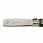 Antik buffelhornkniv med silverdetaljer Tillverkad i Italien - blad Viadurini