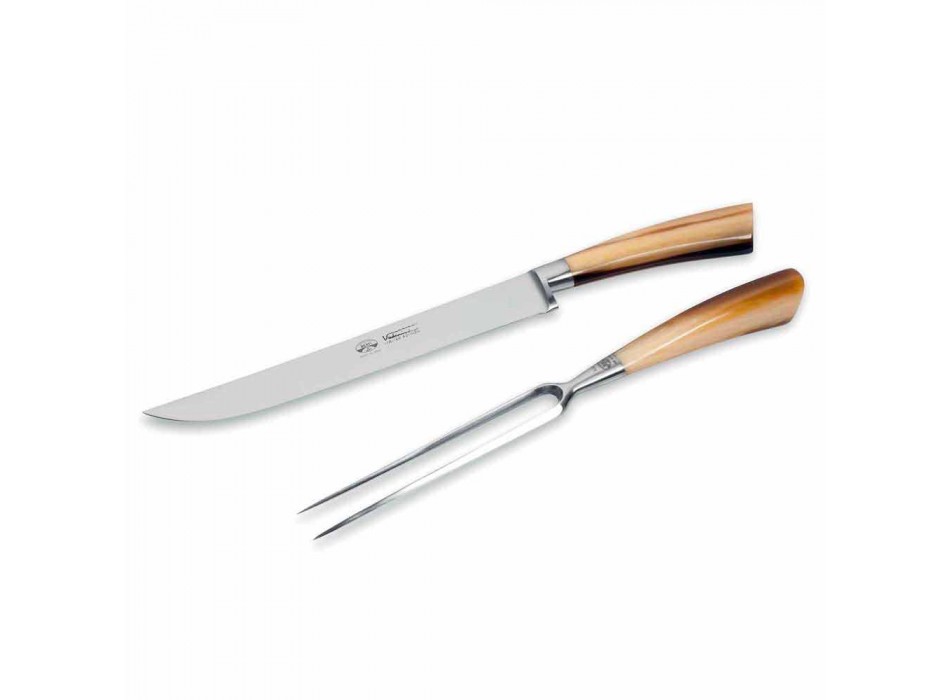 Berti Roast Knife and Fork exklusivt för Viadurini - Careno Viadurini