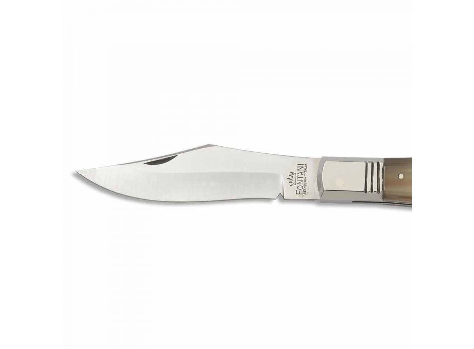Maresciall kniv med handgjord fjäderstängning tillverkad i Italien - Morzo Viadurini