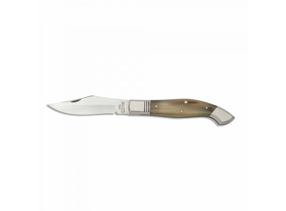 Maresciall kniv med handgjord fjäderstängning tillverkad i Italien - Morzo Viadurini