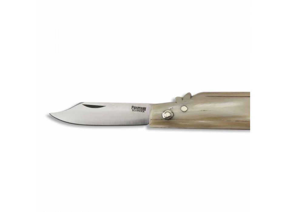 Palmerino kniv med dubbla blad i handgjord stål tillverkat i Italien - Merino Viadurini
