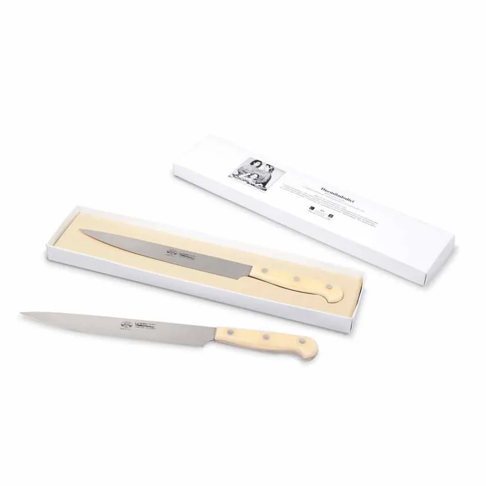 Berti rostfritt stål Salami Roast Knife Exclusive för Viadurini - Gracco Viadurini