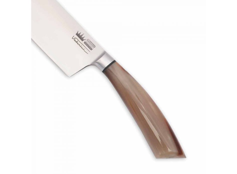 Usuba kniv med 16 cm stålblad handgjord tillverkad i Italien - Dedolo Viadurini