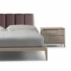 Dresser 2 trälådor modern design massiv valnöt, Nino Viadurini