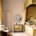 Rundad byrå med 3 lådor i olika ytbehandlingar Made in Italy - Gamad Viadurini