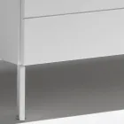 Byrå med 3 lådor i målad träspånskiva - Gemelli Viadurini