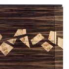 Design ebenholts trä byrå 4Cassetti Grilli Zarafa tillverkad i Italien Viadurini