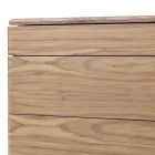 Massiv träbyxa och Grilli York designläder gjord i Italien Viadurini