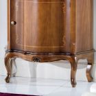 Klassiskt sängbord infälld trädörr och låda tillverkad i Italien - Leonor Viadurini