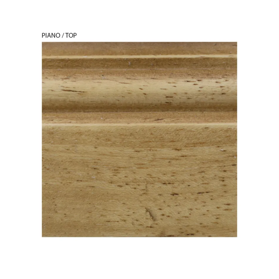 Sängbord med struktur i fanerade träpartiklar Made in Italy - Thor Viadurini