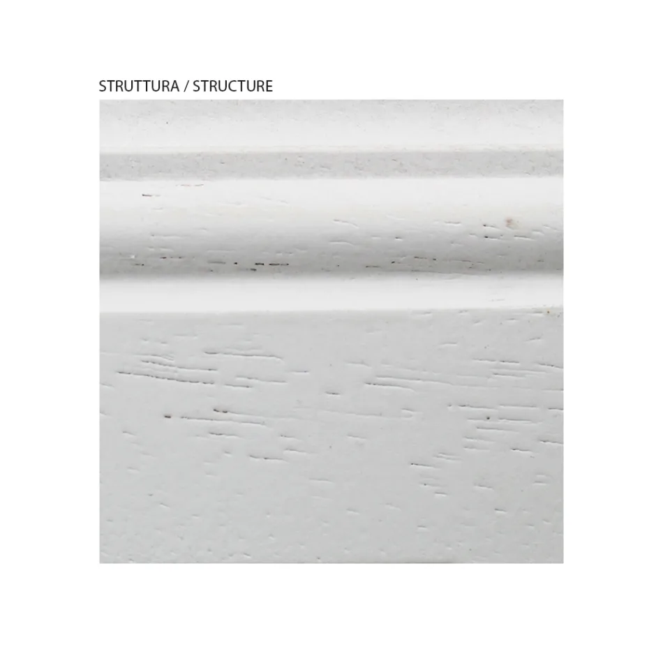 Sängbord med struktur i fanerade träpartiklar Made in Italy - Thor Viadurini