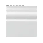 Sängbord med struktur i fanerade träpartiklar Made in Italy - Thor Viadurini