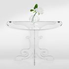Sängbord i klassisk design, i akrylkristall och PMMA Tiana Viadurini