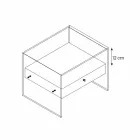 Nattduksbord i modern design i extra klart glas Made in Italy - Secret Viadurini