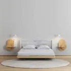 Nattduksbord i plywood består av 3 modulpaneler Modern design - Zita Viadurini