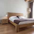 Nattduksbord i massiv teak med 2 lådor - Vovinam Viadurini