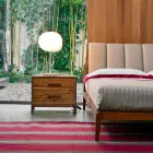 Samtida nattduksbordet 2 lådor antik ek, P L 60 x 42 cm, Margo Viadurini