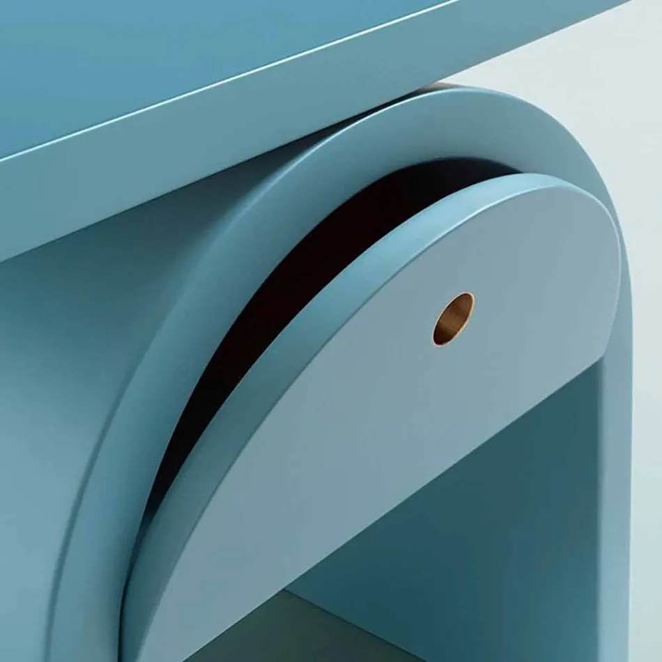 Sängbord med modern design i färgat trä för sovrummet - Arcom Viadurini