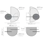 Modernt modulärt sängbord i plywood Elegant och mångsidig design - Ramia Viadurini