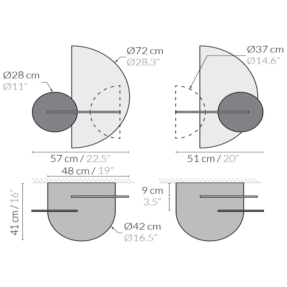 Modernt modulärt sängbord i plywood Elegant och mångsidig design - Ramia Viadurini