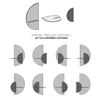 Modernt modulärt sängbord i plywood Elegant och mångsidig design - Ramia Viadurini