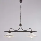 Lysande designkomplement i glas och metall Tillverkad i Italien med ett utseende - Mira Viadurini