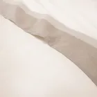 Dubbelsäng i 90 % bomull och 10 % linne Made in Italy - Nestlé Viadurini