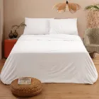 Komplett dubbelsäng i Pure Cotton Garment Dyed and Shaded - Delikatess Viadurini